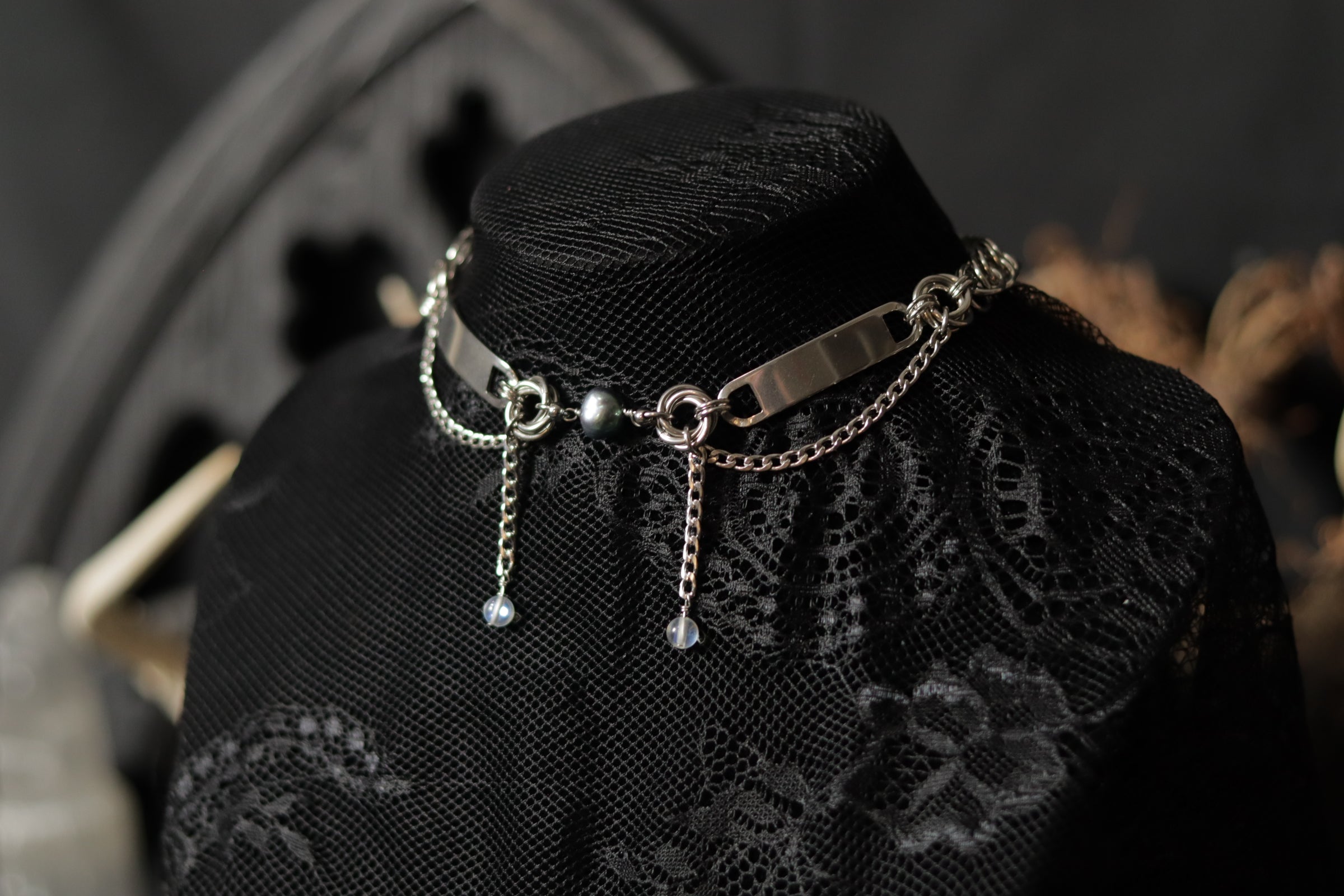 Armoured Pearl Necklace
