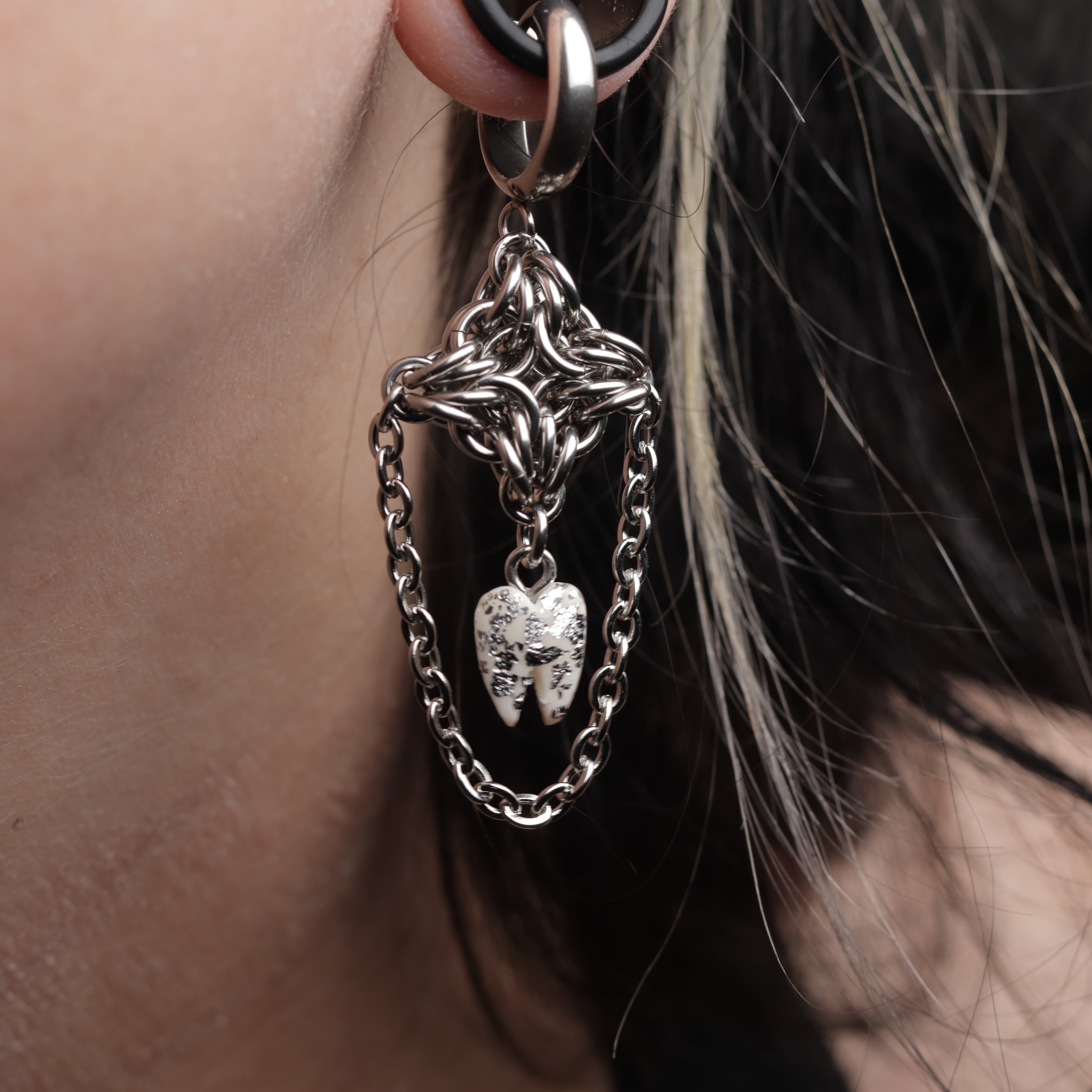 Byzantine Star Tooth Earrings