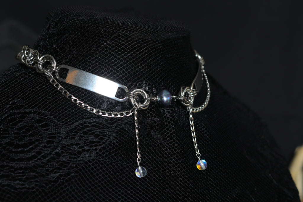 Armoured Pearl Necklace