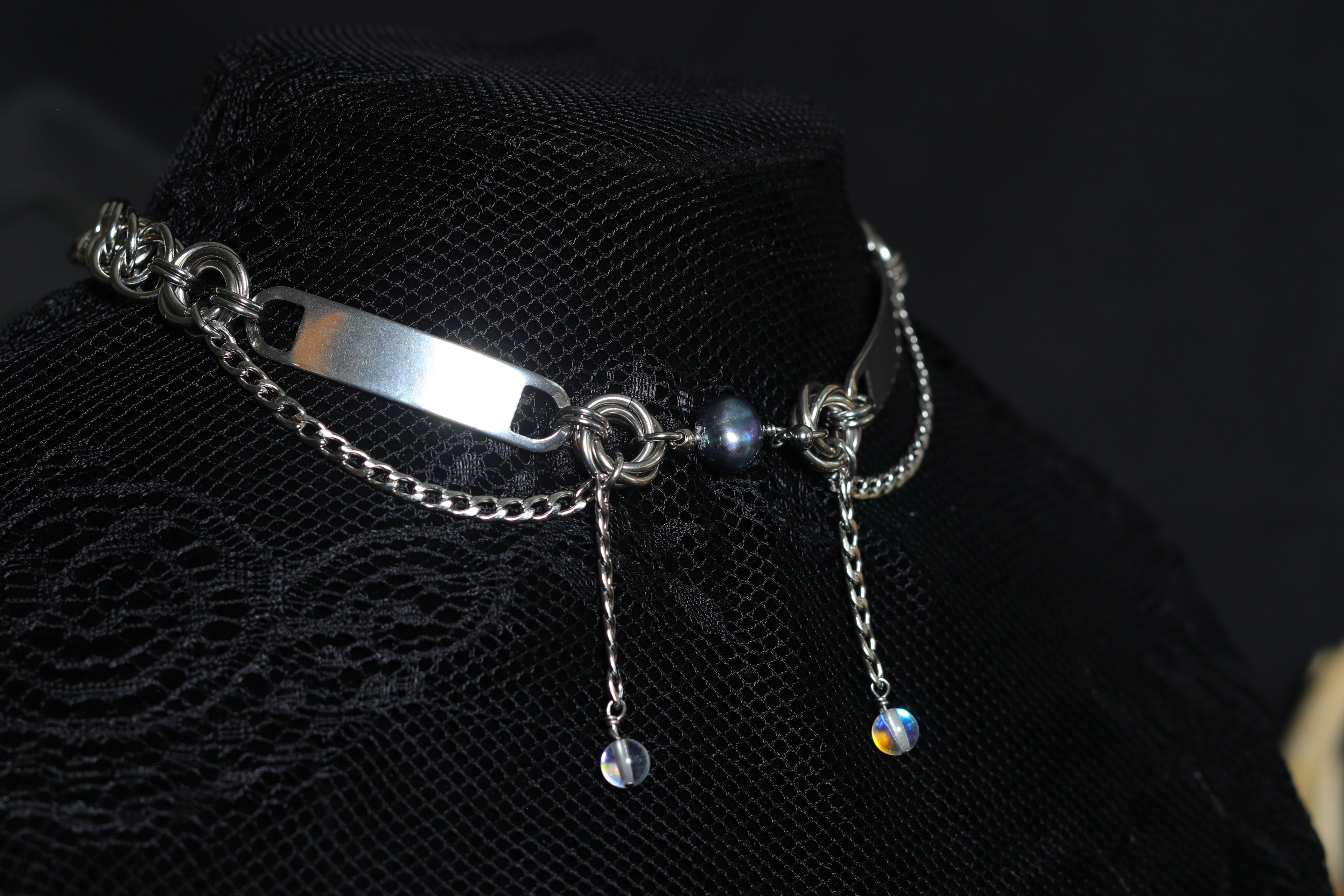 Armoured Pearl Necklace